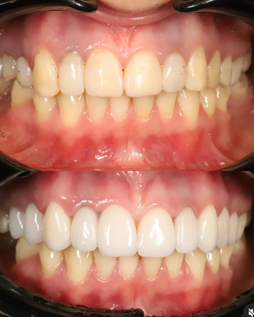 10 veneers on upper jaw